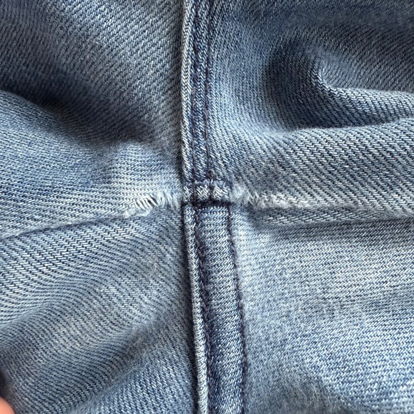 Mother The Vamp Fray Skinny Jeans Women’s Size 26 Blue Distressed Raw Hem - Picture 11 of 11